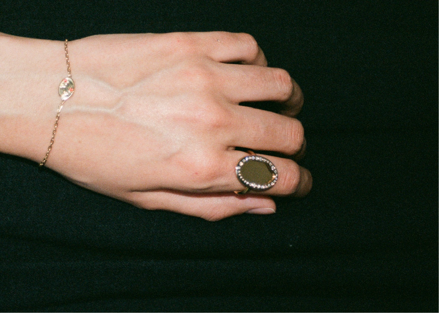 large mirror diamonds ring