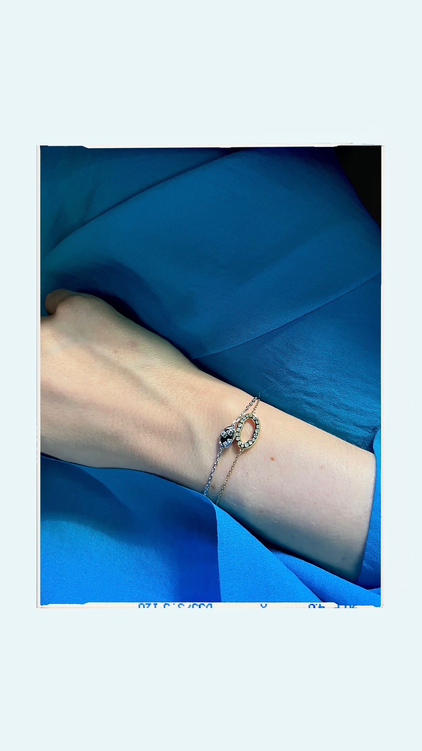 diamonds frame bracelet