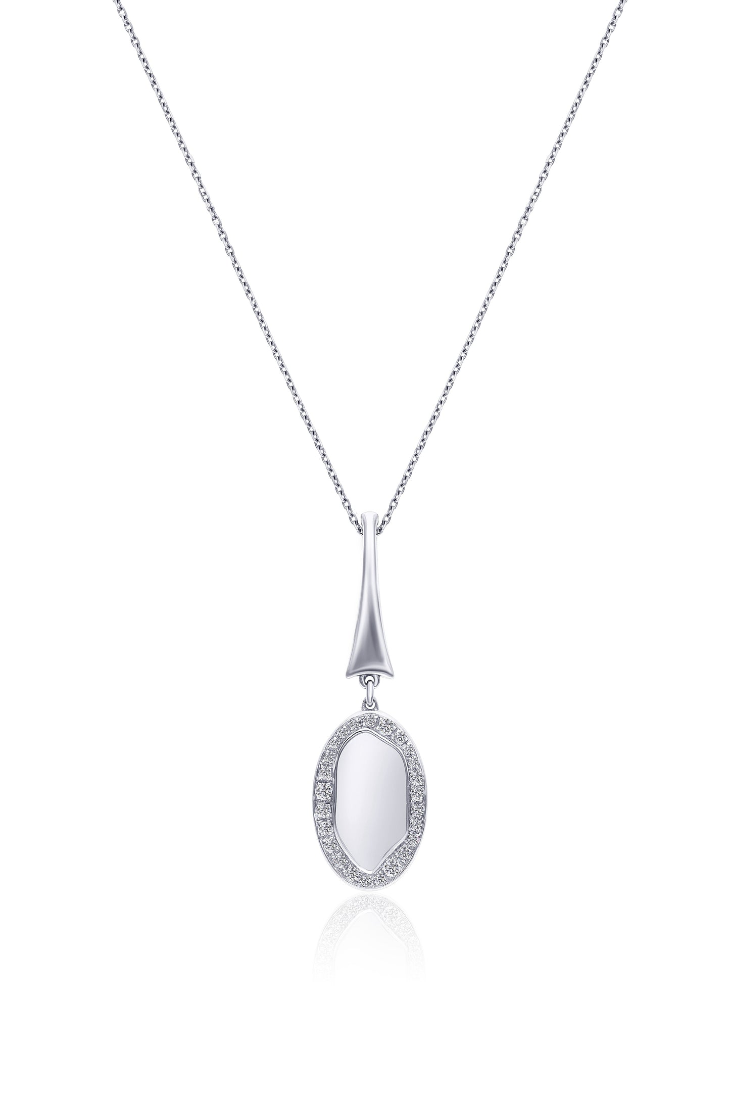 medium mirror diamonds necklace