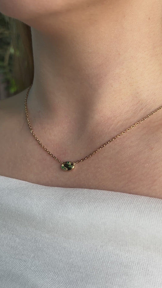 Mosaic Necklace Emeralds